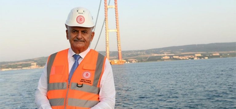 Binali Yıldırım “1915 Çanakkale Köprüsü”nde incelemelerde bulundu