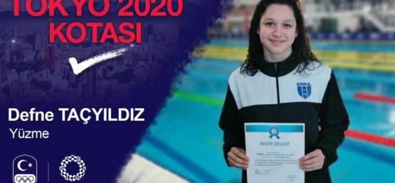 Milli yüzücü Defne Taçyıldız olimpiyat kotası aldı