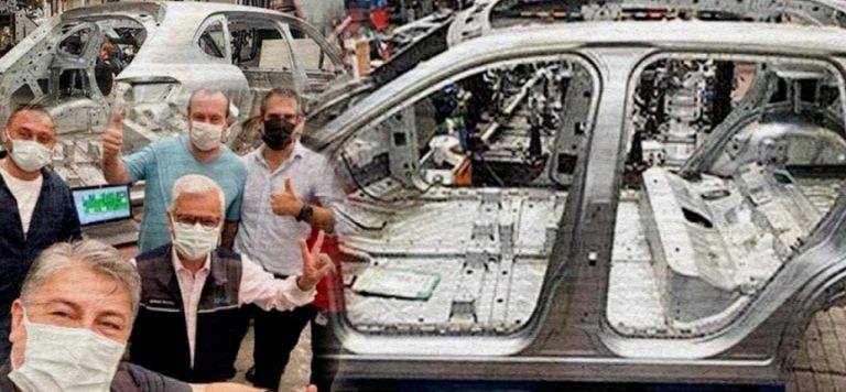 Yerli otomobilde önemli adım: İlk gövdenin montajı yapıldı