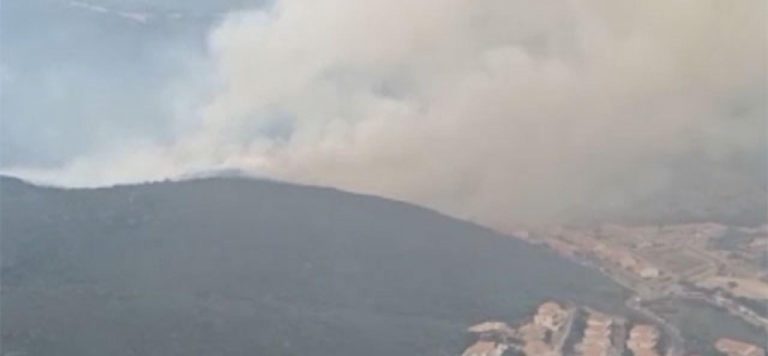 Sicilya adası orman yangınlarıyla mücadele ediyor