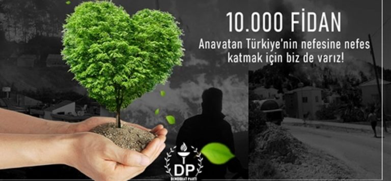 Demokrat Parti’den 10 bin fidan bağışı