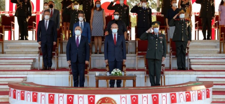 Cumhurbaşkanı Tatar, GKK 4. Piyade Alay Komutanlığı Sancak Devir Teslim Törenine katıldı
