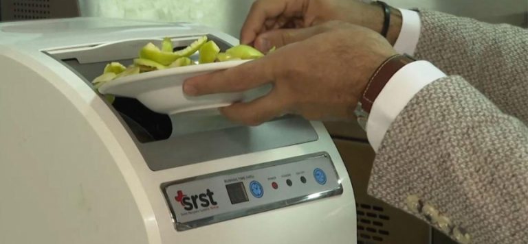 Yerli makineyle atık gıdalar gübre oluyor