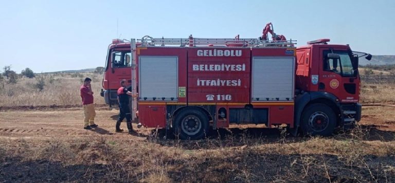 Çanakkale’de ormanlık alanda çıkan yangın söndürüldü