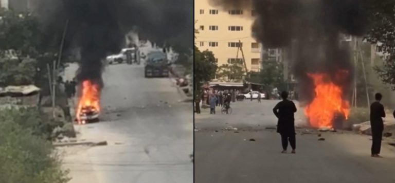 Kabil’de havalimanı yakınlarına roket atıldı