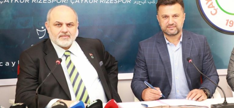 Rizespor’dan teknik direktör Bülent Uygun’a destek