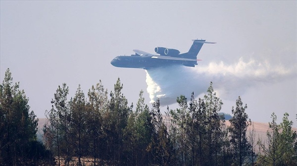 KAHRAMANMARAŞ’TA YANGIN SÖNDÜRME UÇAĞI DÜŞTÜ