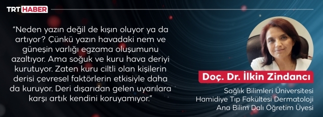 Egzama soğuk havayla birlikte artış gösteriyor