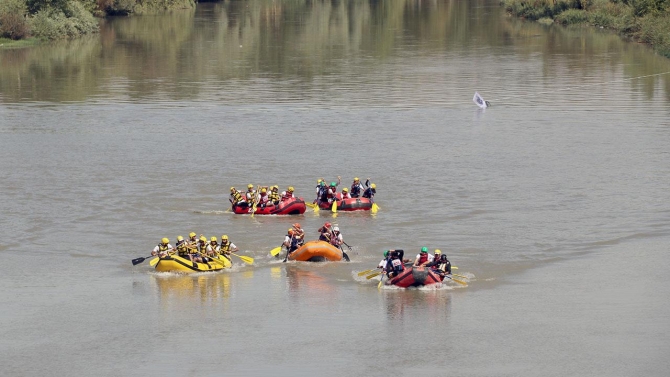 Dicle'de rafting heyecanı