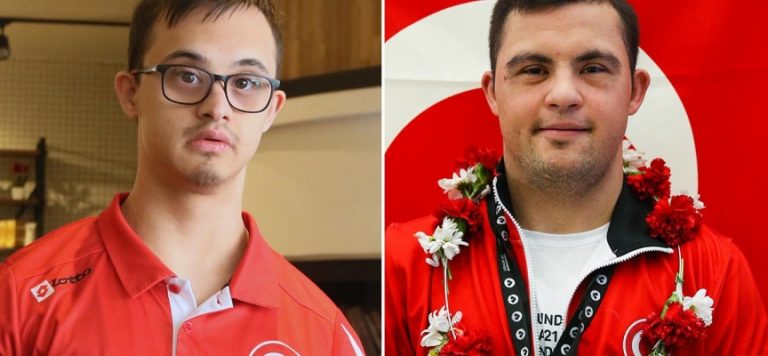 Özel sporcular Talha Ahmet Erdem ve Doğukan Coşar Avrupa Şampiyonu