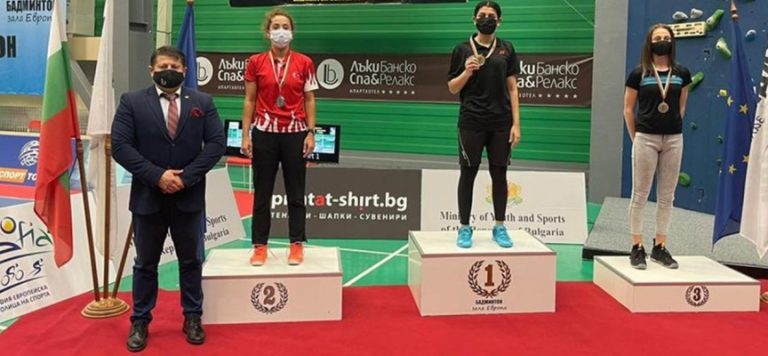 Milli badmintoncular Bulgaristan’da 5 madalya kazandı