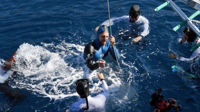 Serbest Dalış Outdoor Dünya Şampiyonası'nda dünya rekoru