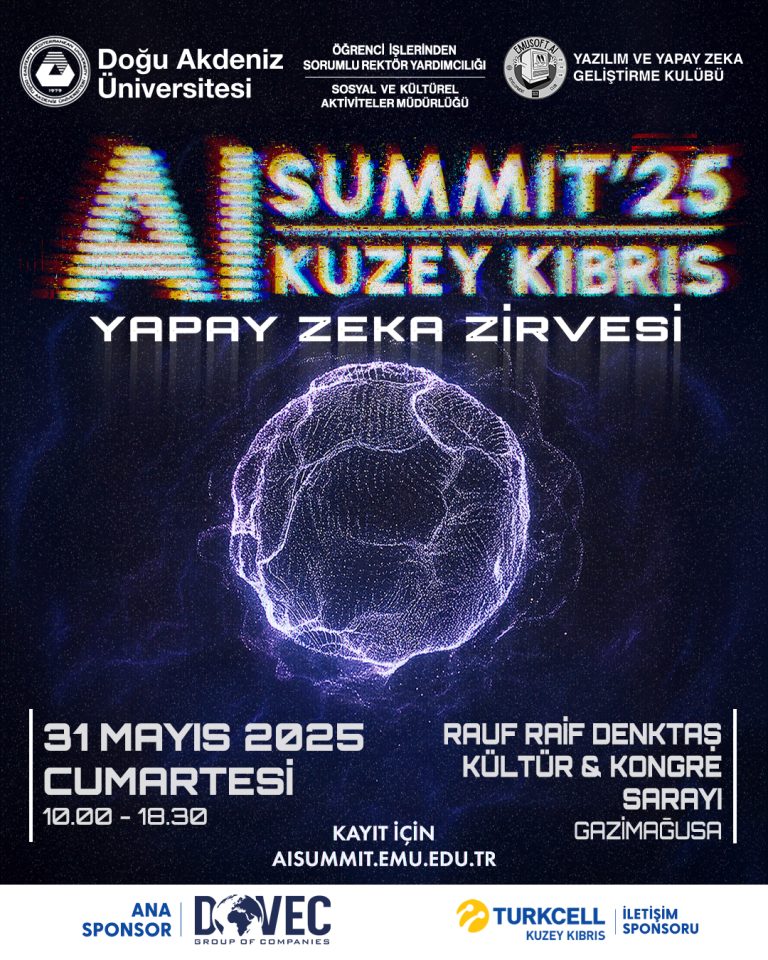 DAÜ, cumartesi günü yapılacak Yapay Zeka Zirvesi’ne ev sahipliği yapacak