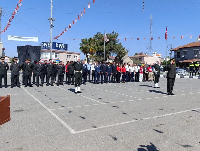 Atatürk’ü Anma Gençlik ve Spor Bayramı Güzelyurt’ta  düzenlenen törenle kutlandı