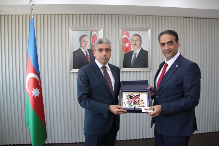Gardiyanoğlu, Azerbaycan Çalışma ve Nüfusun Sosyal Koruması Bakanı Anar Aliyev ile bir araya geldi