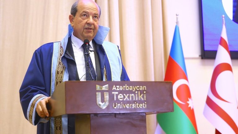 Cumhurbaşkanı Tatar’a Azerbaycan Teknik Üniversitesince fahri doktora unvanı verildi