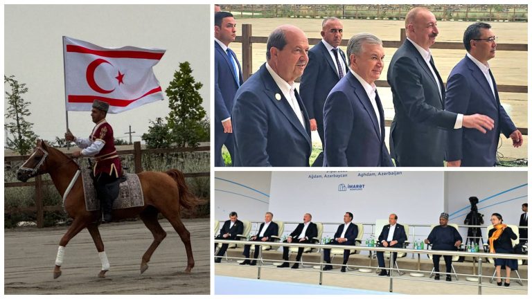 Cumhurbaşkanı Tatar, Azerbaycan Cumhurbaşkanı Aliyev’in özel konuğu olarak Atların Zafer Gösterisini izledi