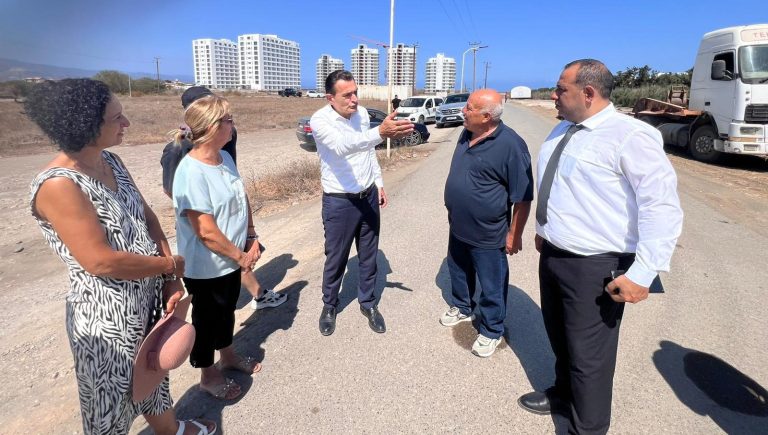Oğuz, Gaziveren Sahil Yolu’yla ilgili çalışmaları inceledi